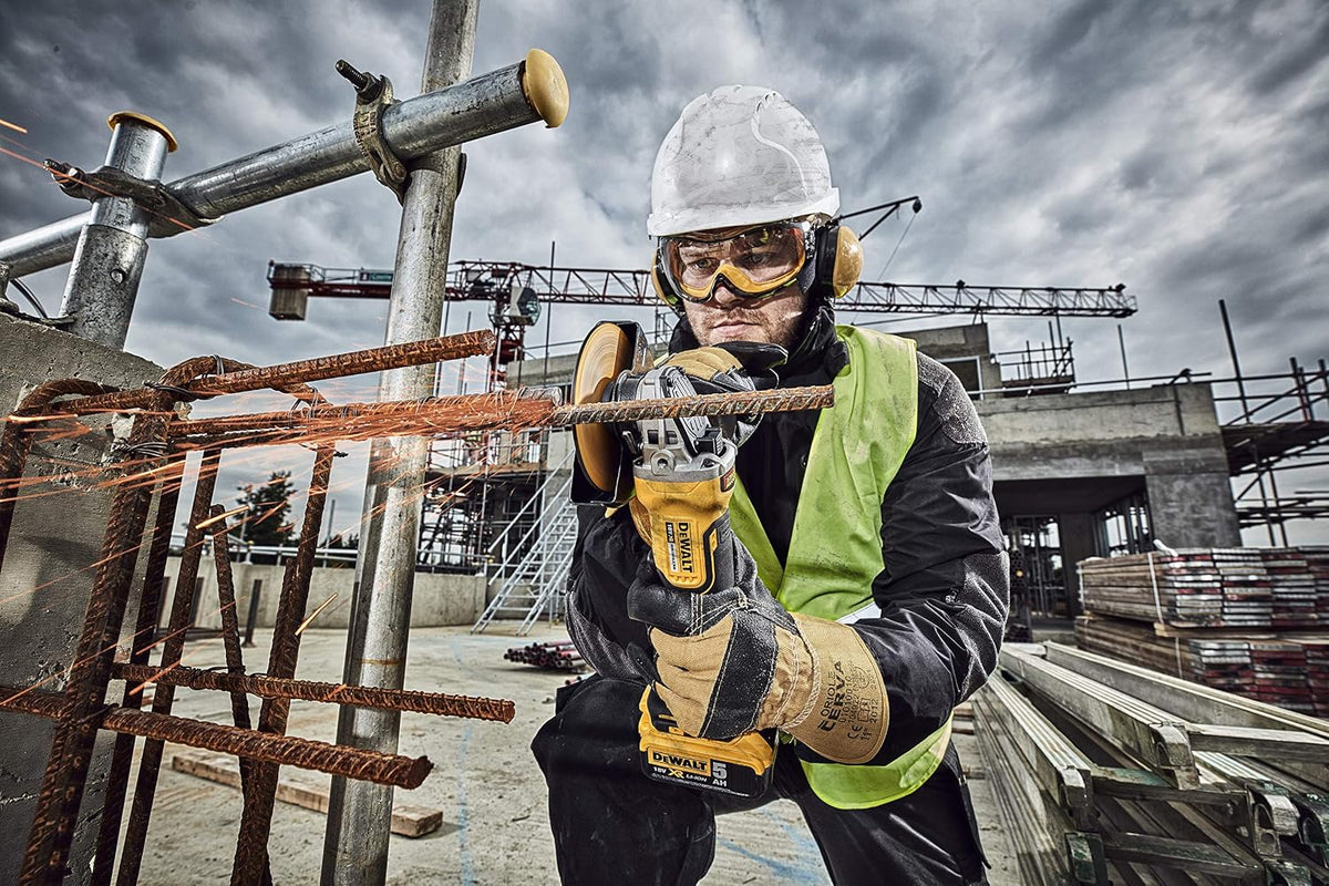 Dewalt Xr Akumulatorowa Szlifierka Kątowa, Czarny/Żółty, 125 mm