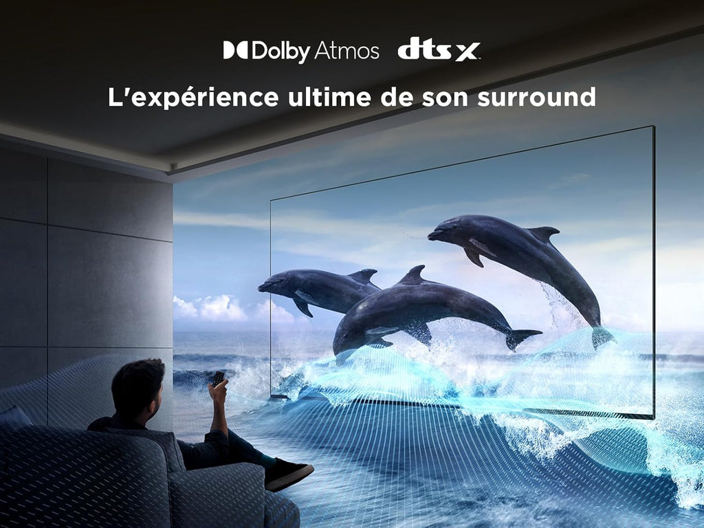 TCL 65T6C Fire TV 65 pulgadas QLED 4K UHD Smart TV, HDR (multiformato), Dolby Atmos, Motion Clarity