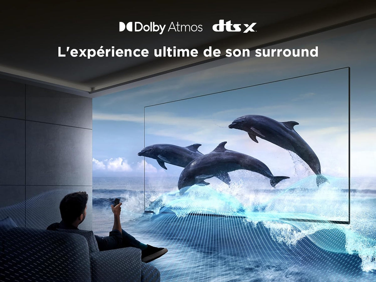 TCL 65T6C Fire TV 65 pulgadas QLED 4K UHD Smart TV, HDR (multiformato), Dolby Atmos, Motion Clarity
