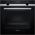 Horno eléctrico empotrable Siemens HB517ABS0 iQ500, acero inoxidable, cookControl10, precalentamiento rápido, aire caliente 3D plus, negro