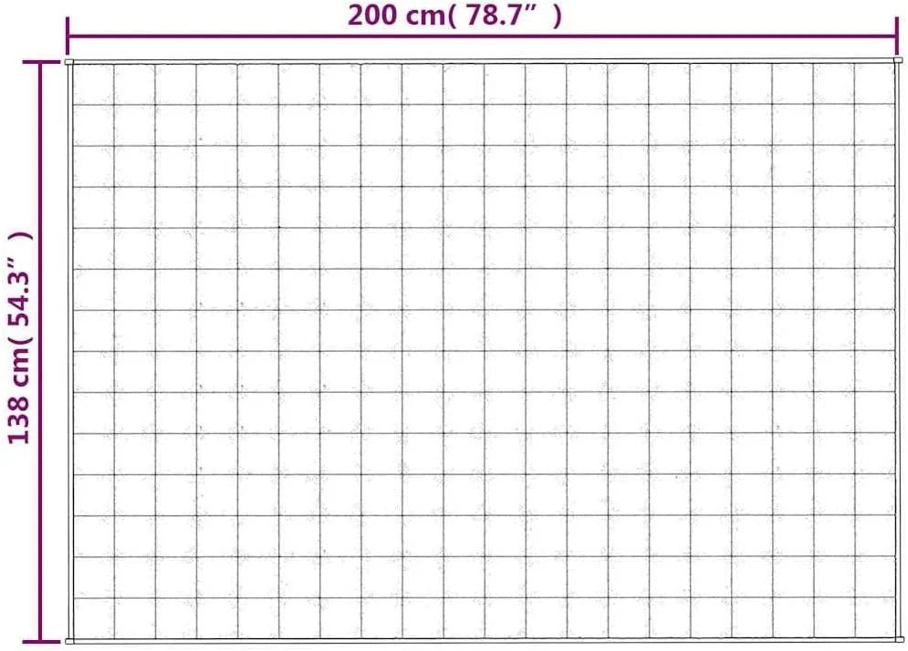 Koc obciążeniowy 138x200 cm 6 kg szary