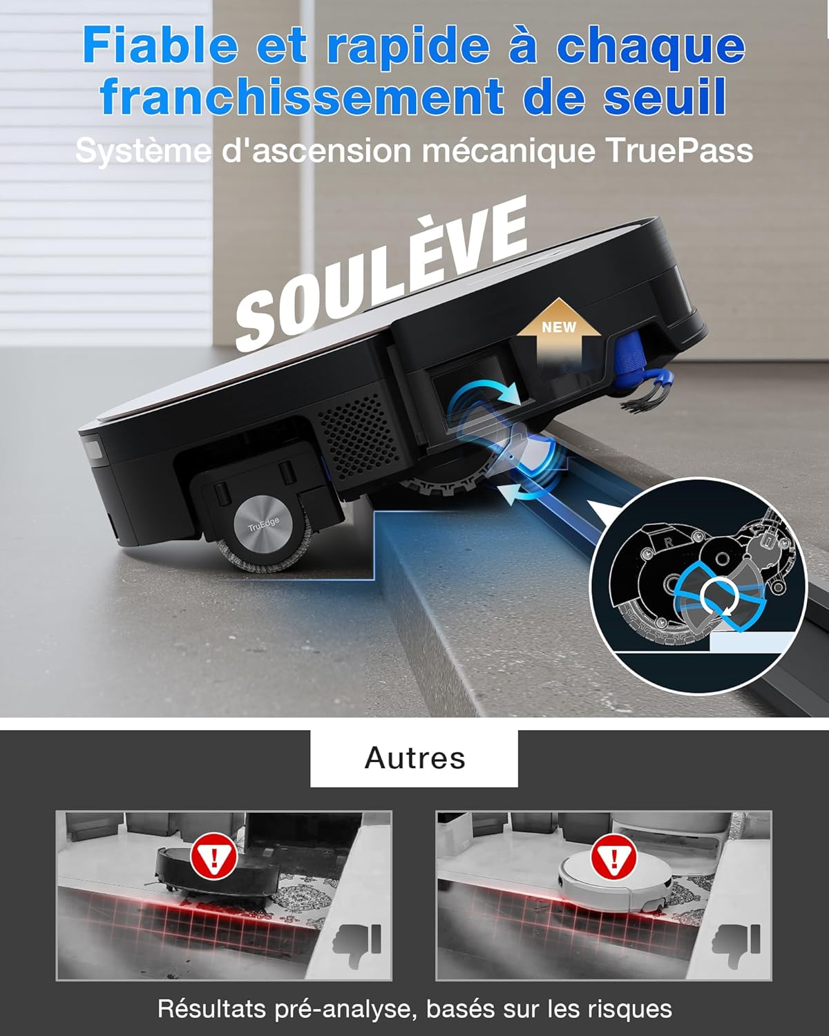 Robot aspirador ECOVACS X11 Omni Cyclone, robot aspirador friegasuelos con tecnología Blast y potencia de 19500 Pa, PowerBoost ultrarrápido, OZMO Roller 2.0, ascenso máximo de 4 cm, autovaciado PureCyclone 2.0
