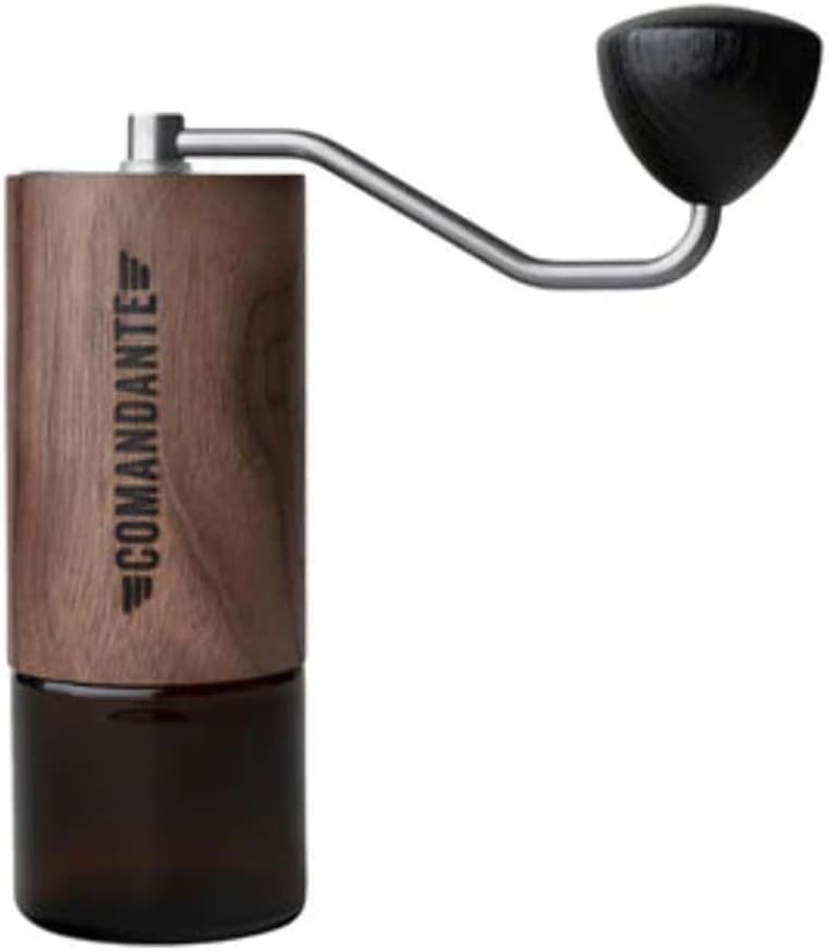 Molinillo de café C40 MK4 Nitro Blade Liquid Amber/Acero inoxidable de COMANDANTE, Plata/Marrón, Plata/Marrón