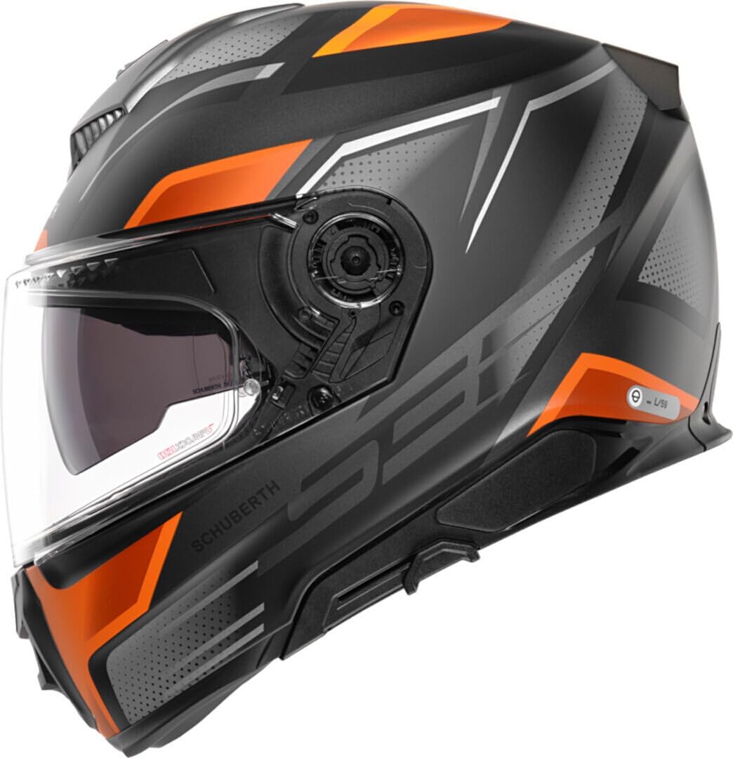 Casco Schuberth S3 Storm, gris/naranja, XL (60/61)