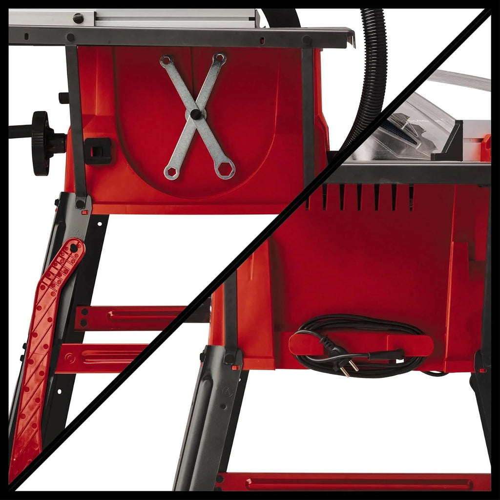 Einhell Pilarka stołowa TC-TS 2025/2 U (maks. 2000 W, regulacja wysokości/nachylenia brzeszczotu precyzyjnego, prowadnica wzdłużna, prowadnica kątowa +/- 60°, powierzchnia styku l./p.)