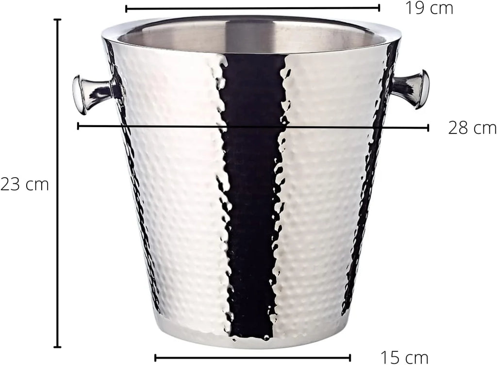 EDZARD Cooler do wina Valencia (Ø 22 cm, H 23 cm), polerowany, kuty
