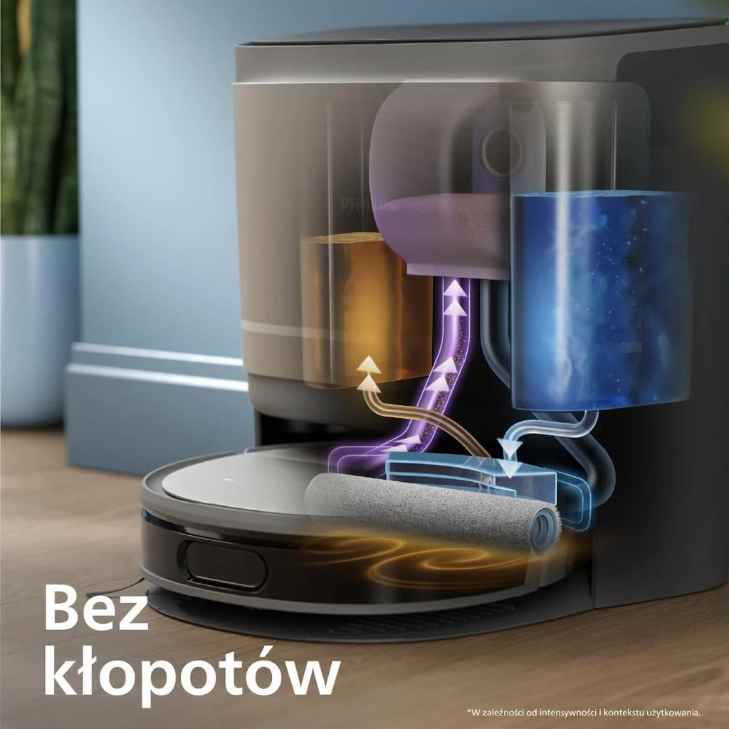 Philips HomeRun Robot Odkurzająco-Myjący serii 9000, Stacja Wielofunkcyjna