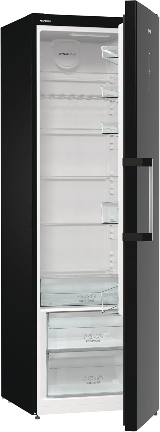 Frigorífico Gorenje R 619 DAXL6/AdaptTech/FreshZone/Función de enfriamiento rápido/Sistema de refrigeración por circulación de aire/Pantalla LED / 398l / 185cm / Clase energética D/Acero inoxidable
