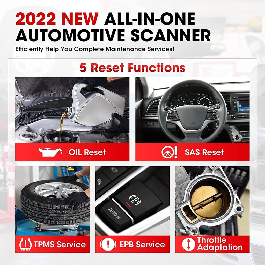 Escáner OBD2 Launch CRP129X Elite, herramienta de diagnóstico automotriz, actualización gratuita 2023, 8 reinicios: EPB/SAS/TPMS/BMS/Acelerador/Aceite, codificación de inyectores, ABS/SRS/TCM/Motor, Auto Vin