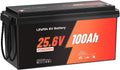 Batería LiFePO4 de 24V 100Ah de expansión flexible (2S4P) para 20,48 kWh, con BMS de 100A y alta densidad energética para autocaravanas, barcos, casas autónomas y aplicaciones fuera de la red.