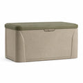 Caja de jardín de polipropileno 120L beige/verde