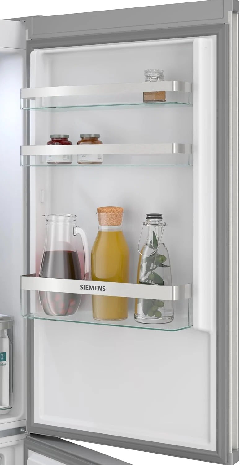 Siemens iQ300 wolnostojąca lodówko-zamrażarka 186 x 60 cm, KG36NVIBG, chłodzenie 218 l i zamrażanie 103 l, całkowita noFrost, bezproblemowe umieszczenie, szuflada hyperFresh 0ºC, z powłoką