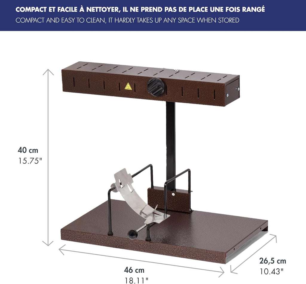 Aparato para Raclette Alpage® Signature Tradicional 6-10 personas – Rampa de calefacción ajustable – 230V – Louis Tellier – Para profesionales y familias