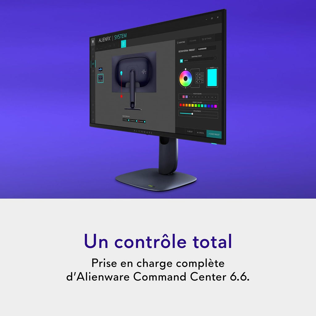 Monitor gaming Alienware 27 - AW2725Q, 4K UHD (3840x2160), 240Hz, QD OLED, 0.03ms, compatible con NVIDIA G-Sync, AMD FreeSync Premium Pro, HDR True Black 400, Dolby Vision, USB-C, 3 años de garantía