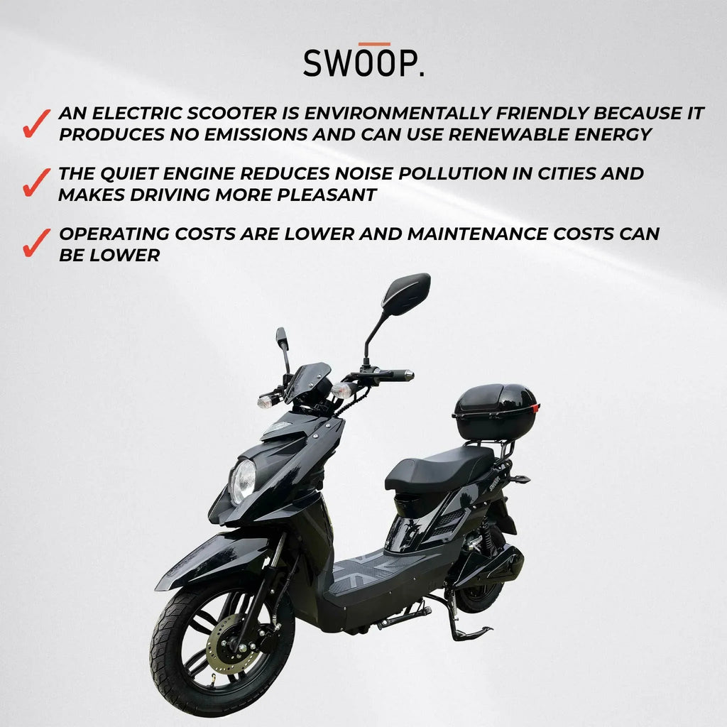 Scooter Eléctrico Elegante Swoop Negro 1000W
