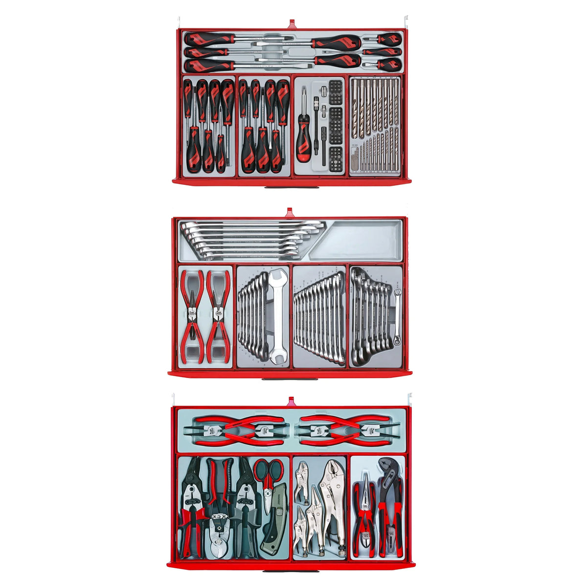 Juego de herramientas completo Teng Tools de 569 piezas con carro de 53 pulgadas de ancho - TCMMIND08