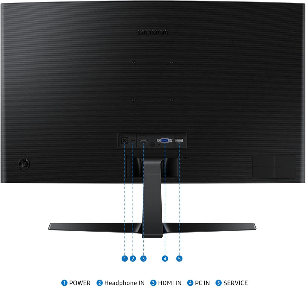 Samsung S36GD Essential S27D366GAU Monitor curvo de 27" con panel VA, resolución Full HD, tiempo de respuesta de 4 ms, frecuencia de actualización de 100 Hz, Eco Saving Plus, Flicker Free, negro