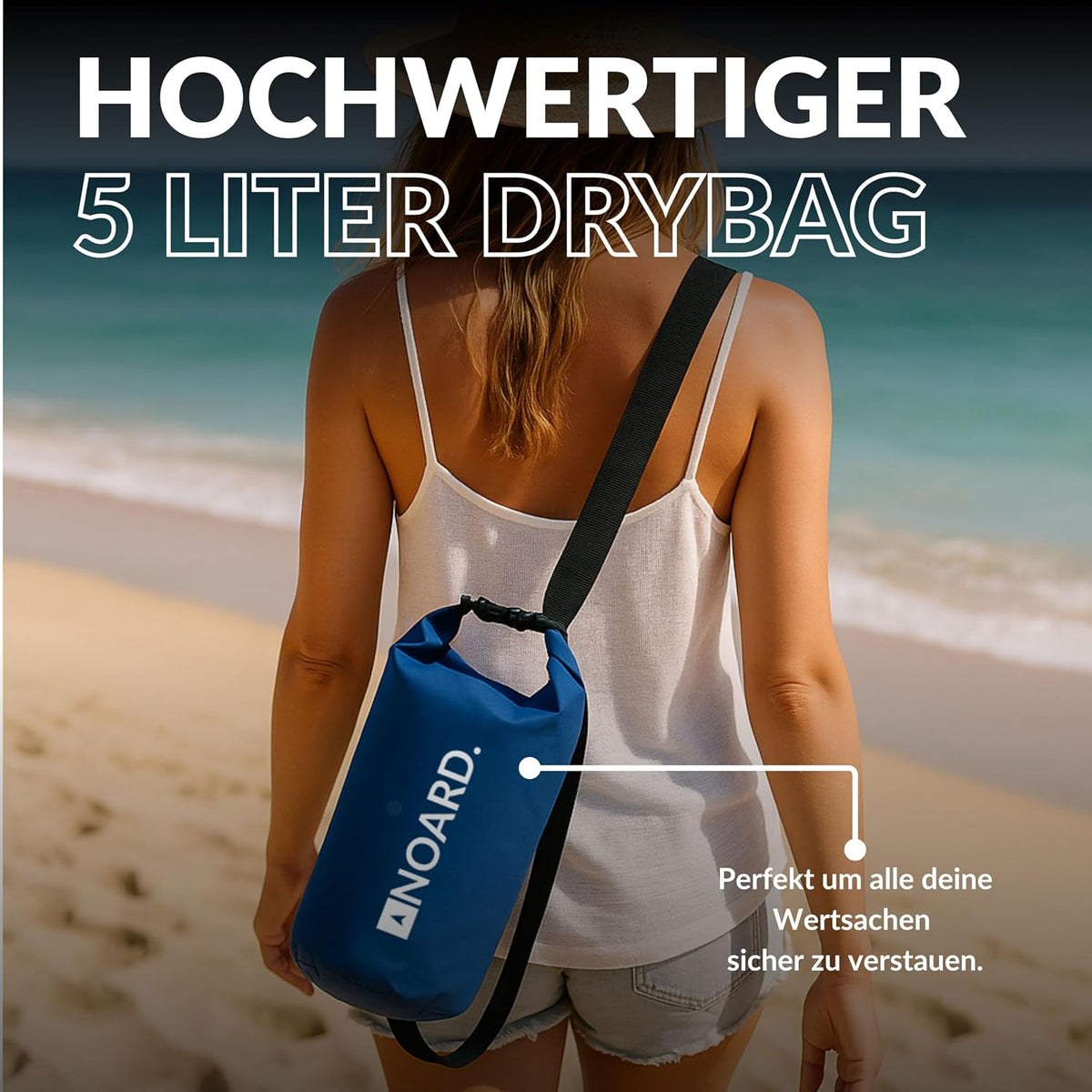 Tabla de paddle surf hinchable NOARD de doble capa con tecnología dropstitch, 326 cm, hasta 140 kg | Set completo que incluye remo, bomba de doble acción, mochila, leash y bolsa estanca