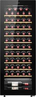 Candy DiVino CWC058, Vinoteca, 58 Botellas, WiFi, App hOn, Puerta Reversible, 10 Baldas, Tratamiento Anti-UV, Compresor Antivibraciones, Iluminación LED, Control Digital, Tirador Integrado, 37 dB, Negro