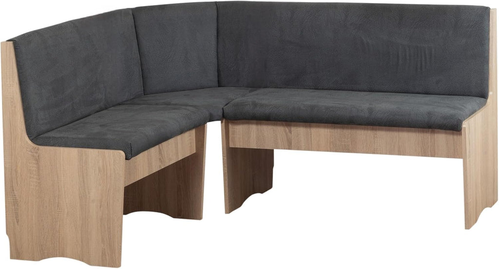 Conjunto de banco esquinero genérico Hamburg VEDUTI (roble Sonoma)