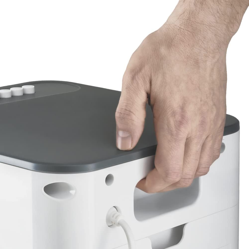 Enfriador de aire TROTEC PAE 21, climatizador portátil 3 en 1, enfriador de aire, purificador de aire, ventilador (3 niveles de velocidad, silencioso, función de oscilación)