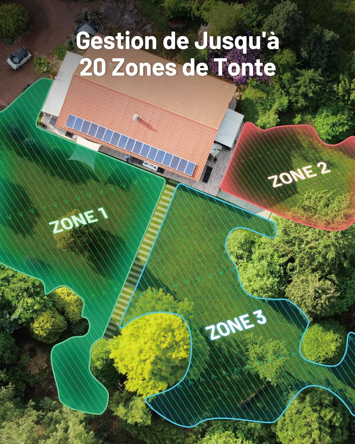 MAMMOTION LUBA Mini AWD 1500 Robot Cortacésped Inalámbrico, NetRTK+Vision, Sin Antena RTK Necesaria, Recomendado 1500m², Máx. 1800m², Pendientes del 80%, con Módulo 4G