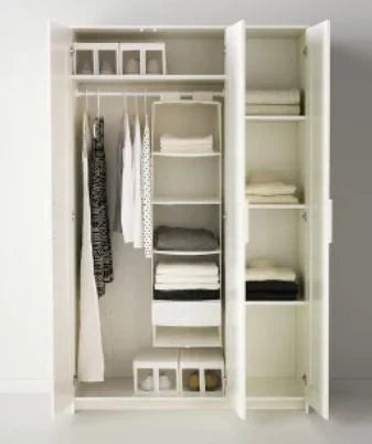 Armario IKEA BRIMNES de 3 puertas, blanco, 117x190 cm