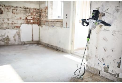 Batidora Festool MX 1600/2 RE EF HS3R - 1500 W, 2 velocidades | Mezcladora profesional con ErgoFix, FastFix, varilla agitadora HS 3, adaptador, llave de boca doble y aspiración MX-A incluidos en el suministro