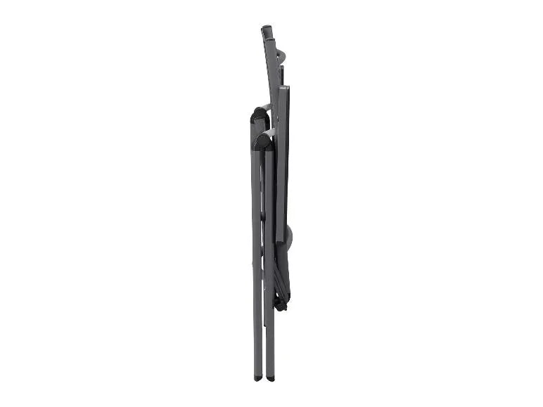 Conjunto de aluminio "Houston", 9 piezas: mesa extensible y 8 sillas de respaldo alto, gris