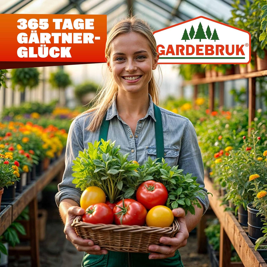 Invernadero GARDEBRUK® de aluminio 3,6m² 190x190cm incl. ventana de techo, caseta para tomates, invernadero, semillero, cobertizo de jardín, cama caliente, casa de plantas, cultivo 5,8m³