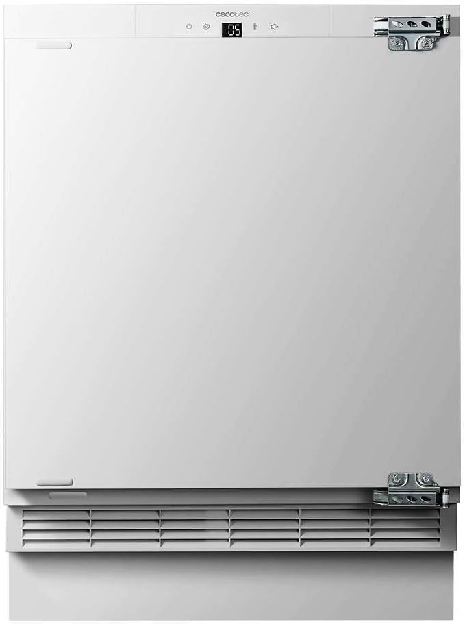 Mini frigorífico integrable Cecotec 138 L Bolero CoolMarket TT BI 138 White E. Altura 81,8 cm, 59,5 cm de ancho, pantalla táctil, enfriamiento rápido, puerta reversible, temperatura ajustable