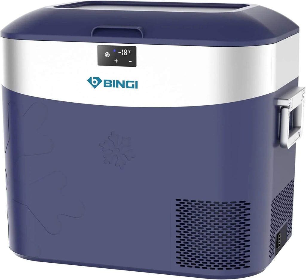 Nevera portátil con compresor HC-22P5 22L para coche con 12/24V CC, 230V CA y función de congelación