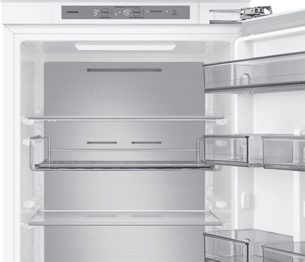 Samsung BRB80F26ACF0EF lodówka do zabudowy, AI z zamrażarką, 178 cm, 264 l, No Frost+, AI Energy Mode, Twin Cooling+, Cool Select+, biała