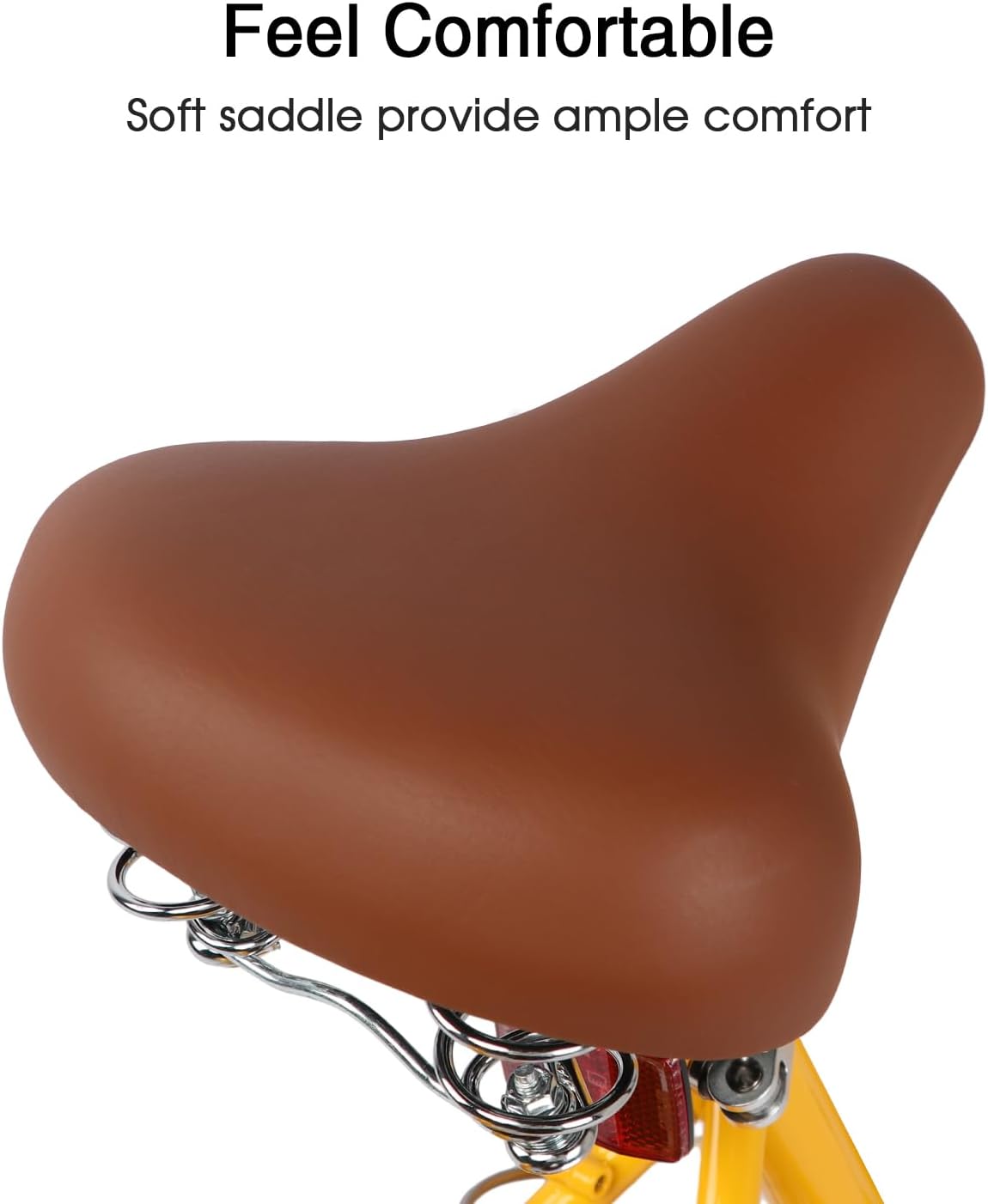 Glerc Missy 20, 24, 26 pulgadas bicicleta híbrida urbana tipo crucero para niñas, de 6 velocidades, con cesta de mimbre, para jóvenes mayores de 6 años, varios colores