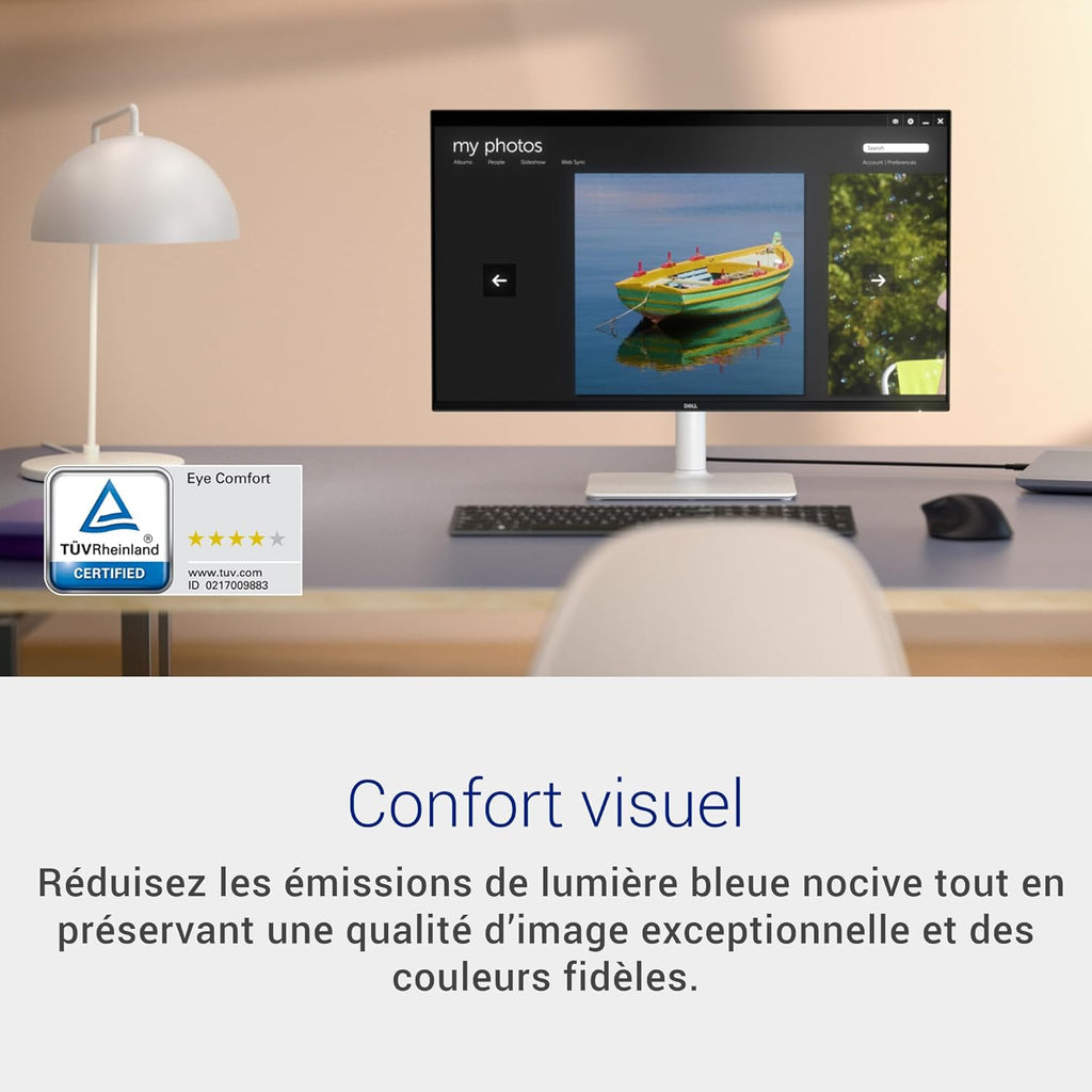Monitor Dell 27 Plus - S2725HSM, Full HD (1920x1080), 144Hz, IPS, 1ms MPRT, AMD FreeSync, 99% sRGB, Ajuste de altura, Altavoces integrados, 2 HDMI, Garantía de 3 años, Blanco