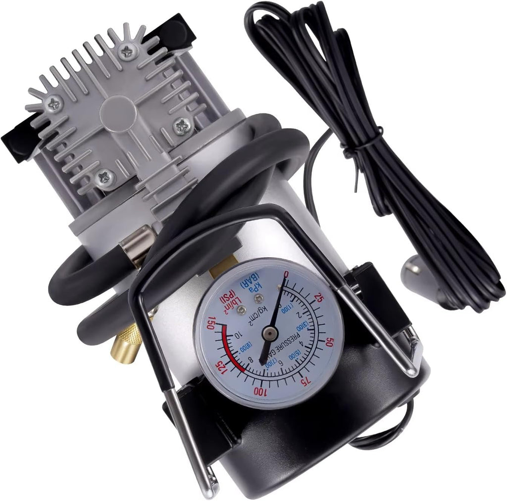 CAKYSE Compatible con Fiat para Ducato 1994-2024 Kit de Suspensión Neumática con Compresor 4000kg Kit de Asistencia para Cojín de Suspensión Neumática Amortiguador Neumático