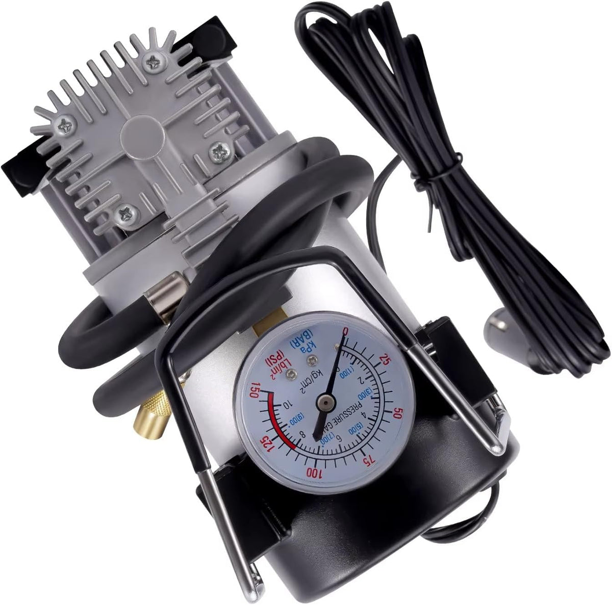 CAKYSE Compatible con Fiat para Ducato 1994-2024 Kit de Suspensión Neumática con Compresor 4000kg Kit de Asistencia para Cojín de Suspensión Neumática Amortiguador Neumático