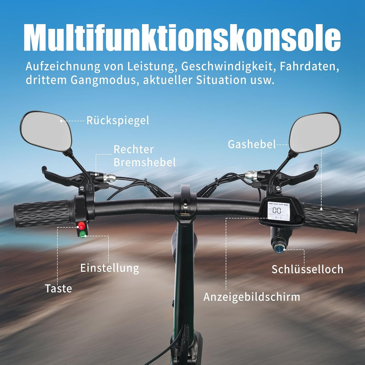 Patinete eléctrico TWOFISH M5 Elite con homologación para carretera para adultos, patinete eléctrico de 14 pulgadas con motor de 500W y batería de 48V 13Ah, doble suspensión, certificado EEC, IPX4, 30 km de autonomía