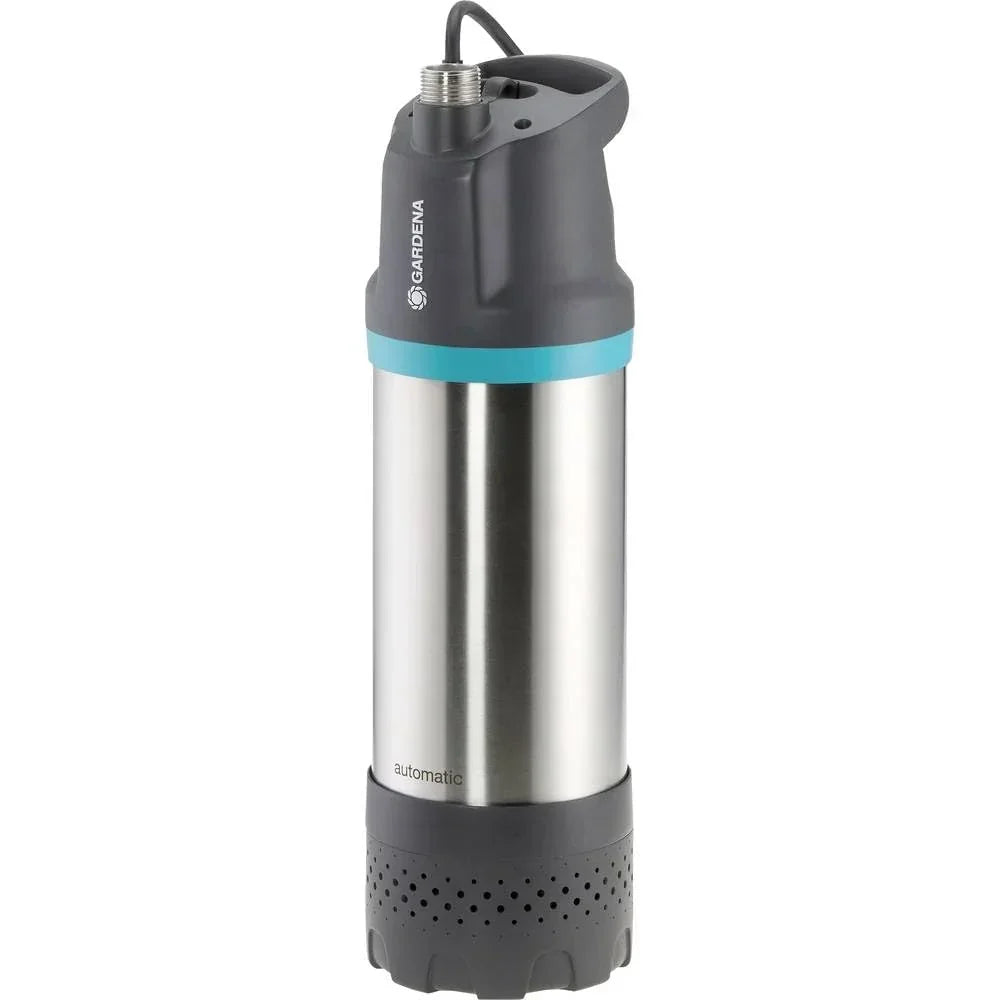 Bomba de presión sumergible Gardena 6100/5 inox automatic 6100 l/h, filtro de suciedad, silenciosa, protección contra funcionamiento en seco 177320, clase energética B