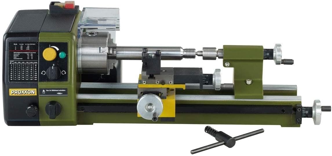 Torno de precisión PROXXON 24002 PD250/E, longitud máx. de pieza de 250 mm
