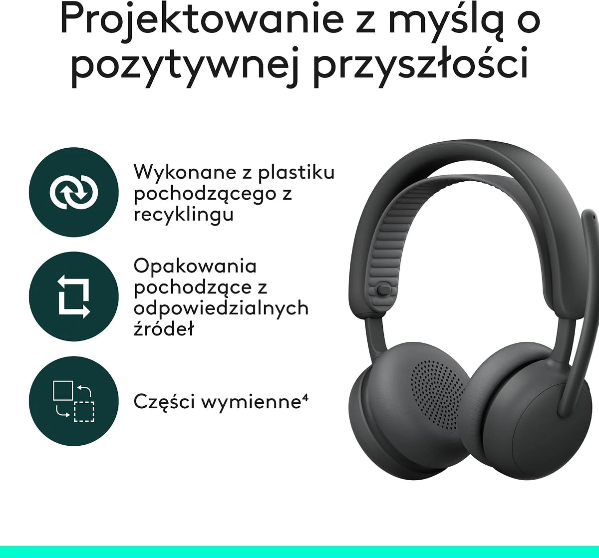 Logitech Zone Wireless 2 ES – bezprzewodowy zestaw słuchawkowy