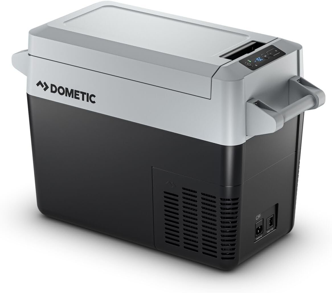 Nevera de compresor DOMETIC CFF20 21 L – 12/24 V y 100–240 V – Nevera y congelador eléctrico para coche, autocaravana, camping, camión y barco – Rango de temperatura de +20 °C a –18 °C