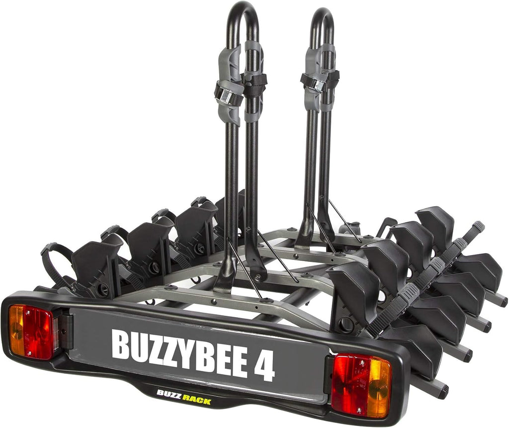 Portabicicletas Buzz Rack New Buzzy Bee 4 para bola de remolque, plataforma para 4 bicicletas