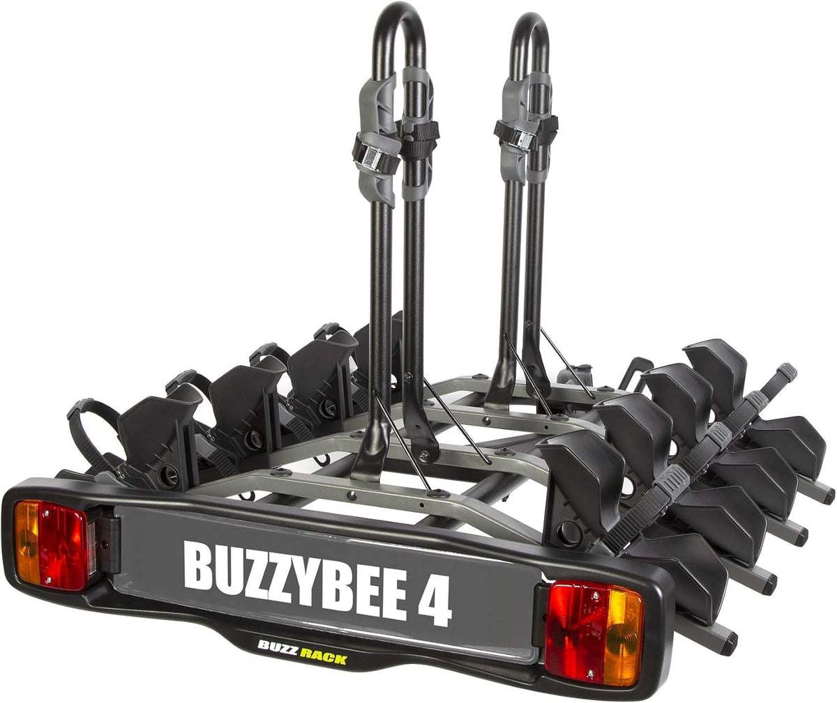 Portabicicletas Buzz Rack New Buzzy Bee 4 para bola de remolque, plataforma para 4 bicicletas