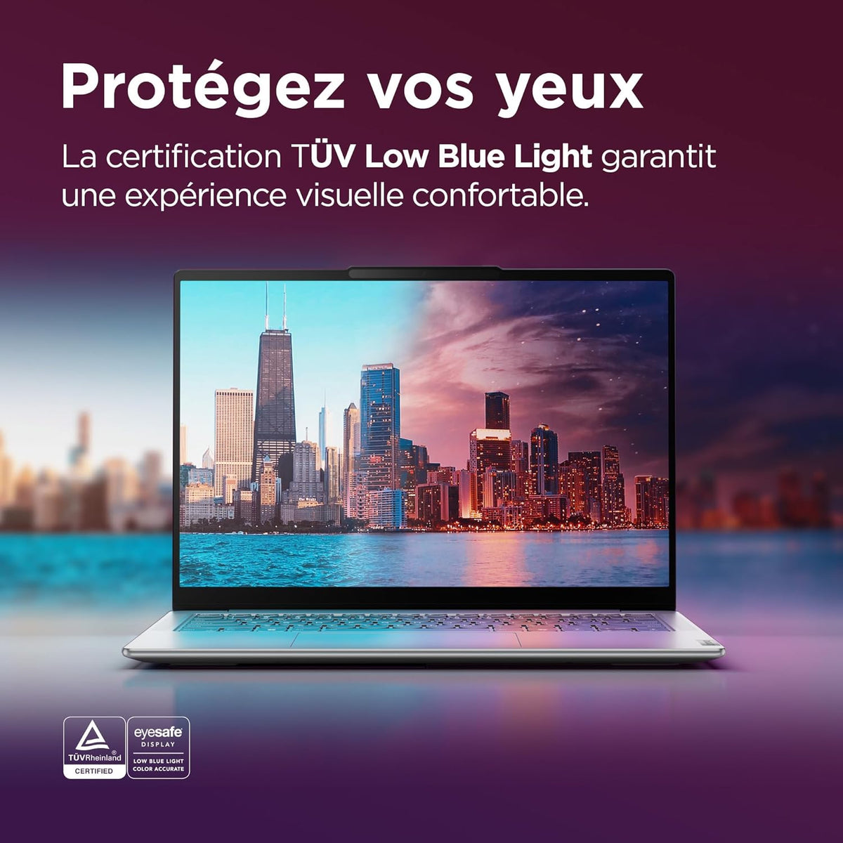 Lenovo Yoga Slim 7 14IMH9 - Portátil 14'' OLED WUXGA (Intel Core Ultra 7 155H, 32 GB RAM, 1 TB SSD, Intel Arc Graphics, Windows 11 Home) Teclado retroiluminado AZERTY FR - Gris lunar