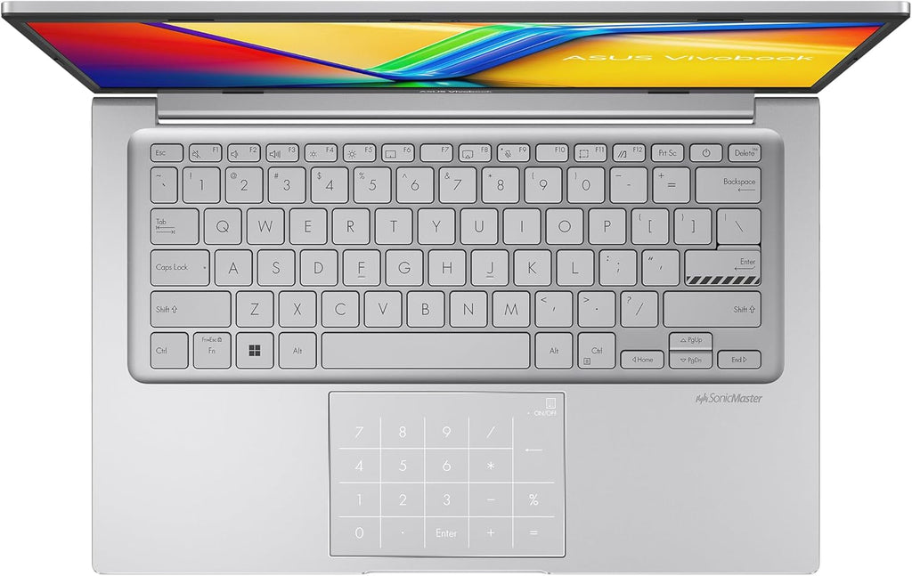 Portátil ASUS Vivobook 14 S1404VA-JAL999W de 14 pulgadas FHD (procesador Intel Core i5-1335U a 4,6 GHz, 16 GB de RAM, 512 GB SSD NVMe, gráficos Intel Iris Xe, Windows 11 Home) - Teclado AZERTY