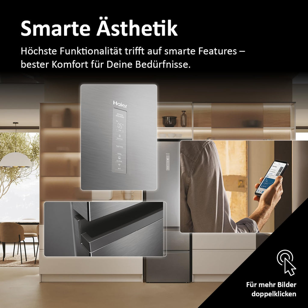HAIER Refrigerador con congelador inferior HTW5620DNMG
