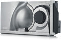 GRAEF. MYtiny MT1000 - Cortadora universal plegable, fabricada en Alemania, totalmente metálica, cuchilla de filo ondulado de 170 mm, grosor de corte 0-15 mm, motor de bajo consumo de 170 W, cortadora de pan plegable, compacta, color plata