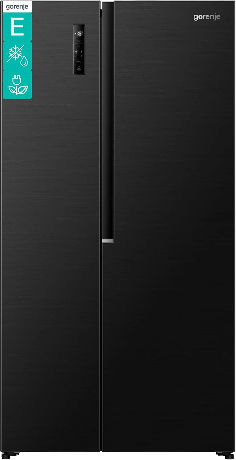 Gorenje NRS917E41BX lodówko-zamrażarka/wolnostojąca / 544L/39dB/ EEK: E/NoFrost Plus/EcoModus/Multiflow 360°/ CrispZone/FastFreeze/(szer. x wys. x gł.): 91,1 × 178,6 × 61,5 cm/czarna