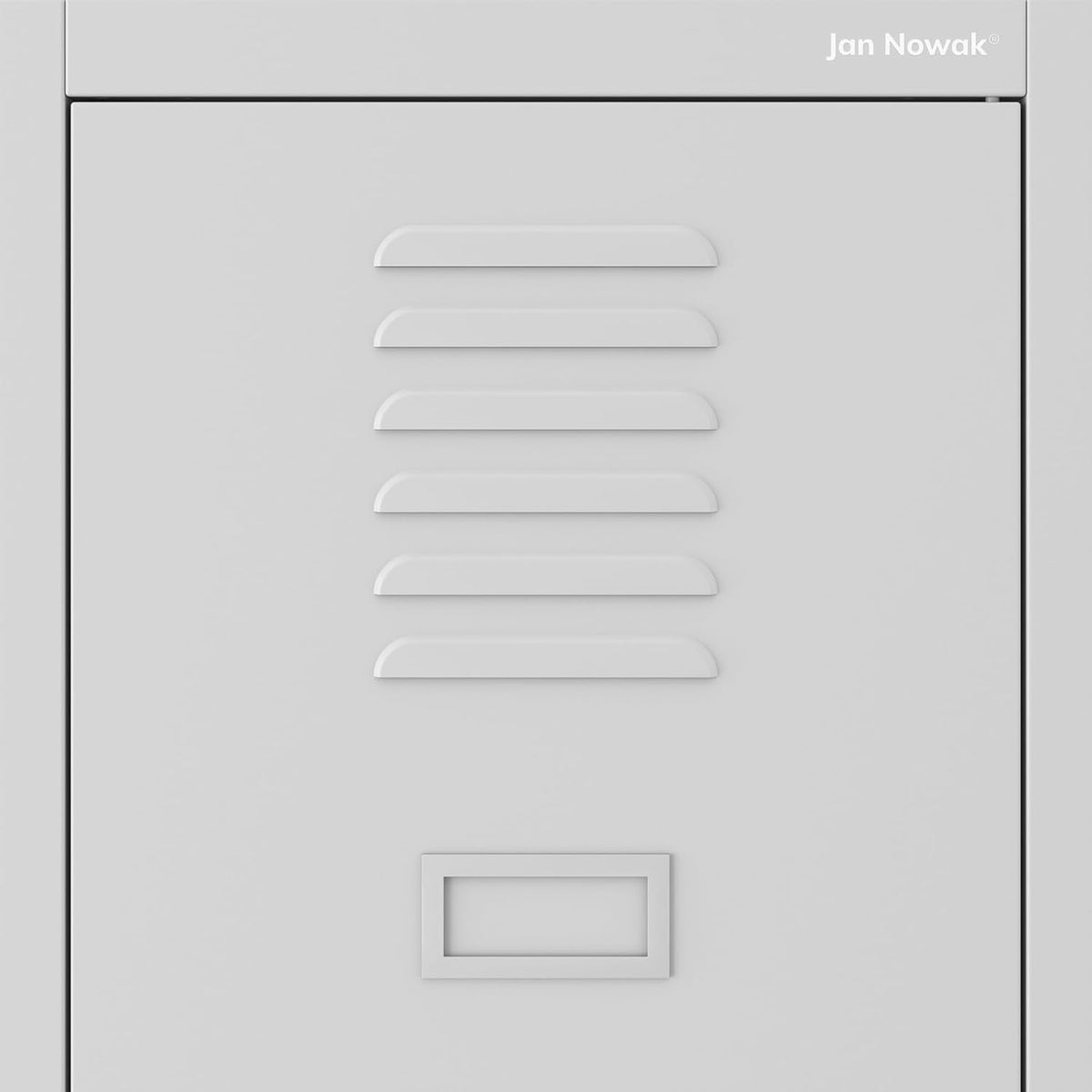Armario casillero Jan Nowak, armario metálico, armario ropero, taquilla | 2 compartimentos con barra para ropa, estantes divisorios, ranuras de ventilación, 4 ganchos para ropa por compartimento | 180 cm x 80 cm x 50 cm, Gris